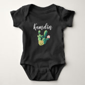 Personalisiert Baby Body Anzug Bohemisch Kaktus Su Baby Strampler (Vorderseite)