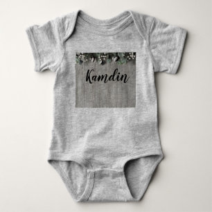 Personalisiert Baby Body Anzug Cotton Pflanze Berr Strampler