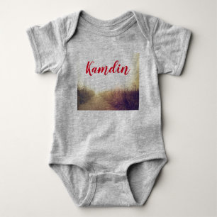 Personalisiert Baby Body Anzug Sunrise Pathway Wal Strampler