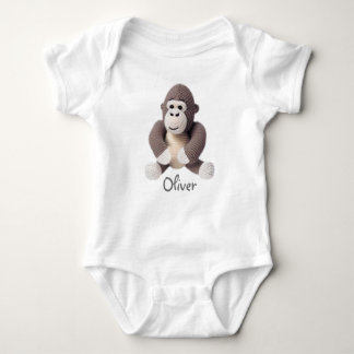 Personalisiert Baby Bodysuit Crochet Gorilla Baby Strampler