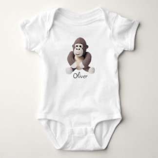 Personalisiert Baby Bodysuit Crochet Gorilla Strampler