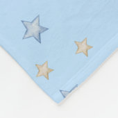 Personalisiert Baby Boy Airplane Meilenstein Fleecedecke (Ecke)