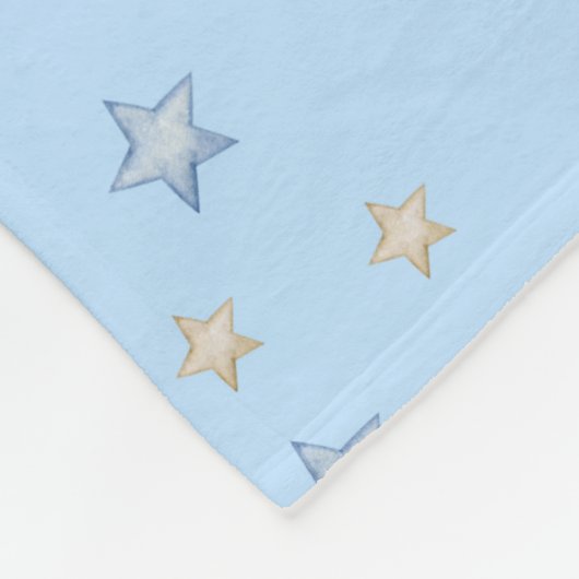 Personalisiert Baby Boy Airplane Meilenstein Fleecedecke (Ecke)