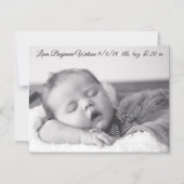 Personalisiert Baby Boy Birmy Announcement Magnet (Vorderseite)
