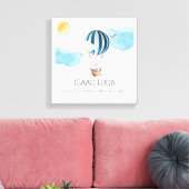 Personalisiert Baby Boy Birth Stats Foto Leinwand (Insitu (Wohnzimmer))