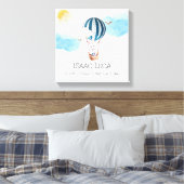 Personalisiert Baby Boy Birth Stats Foto Leinwand (Insitu (Schlafzimmer))
