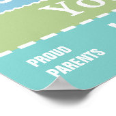 Personalisiert Baby Boy Birth Stats Plakat (Ecke)