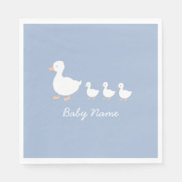 Personalisiert Baby Boy Duckling Party Napkins Serviette