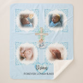 Personalisiert Baby Boy Foto Blanket Geschenk Sherpadecke (Vorderseite)