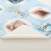 Personalisiert Baby Boy Foto Blanket Geschenk Sherpadecke (3/4)