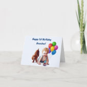 Personalisiert Baby Boy Geburtstagkarte Karte (Vorderseite)