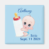 Personalisiert Baby Boy Kühlschrank Magnet (Vorne)