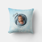 Personalisiert Baby Boy Throw Kissen (Vorderseite)