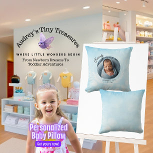 Personalisiert Baby Boy Throw Kissen
