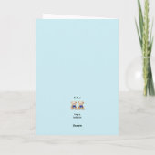 Personalisiert Baby Boy Twins Herzlichen Glückwuns Karte (Rückseite)