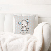 Personalisiert Baby Boy's Teddy Bear Blue Hearts