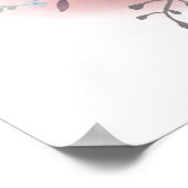 Personalisiert Baby Cartoon Elephant Poster (Ecke)