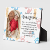 Personalisiert Baby Christlich Gebet Keepake Fotoplatte (Seite)