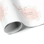 Personalisiert Baby Danke Geschenkpapier (Rolleneckpunkt)