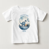 Personalisiert Baby Dinosaur T-Shirt (Vorderseite)