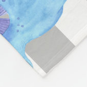 Personalisiert Baby Dinosaurier Milestone Foto Fleecedecke (Ecke)