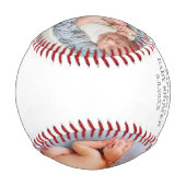 Personalisiert Baby Dusche Foto Vielen Dank für Ih Baseball (Vorderseite)