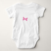 Personalisiert Baby Elephant Baby Bodysuit Baby Strampler (Rückseite)