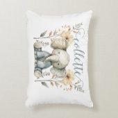 Personalisiert Baby Elephant Kinderzimmer Dekokissen (Vorderseite(Vertikal))