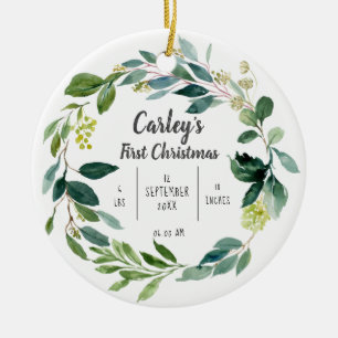 Personalisiert Baby First Christmas Keramik Orname Keramik Ornament