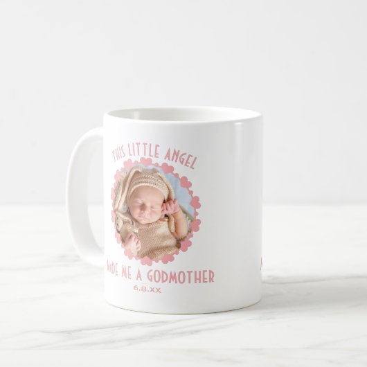 Personalisiert Baby Foto Erstmals Godmutter Kaffeetasse (Vorderseite Links)
