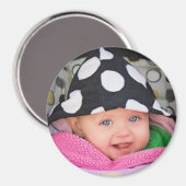 Personalisiert Baby Foto Magnet (Vorderseite/Rückseite)