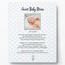 Personalisiert Baby Funerary Service Plaque