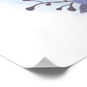 Personalisiert Baby Giraffe Poster (Ecke)