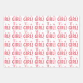 Personalisiert Baby Girl Baby Dusche Geschenkpapier Set (Vorderseite 3)