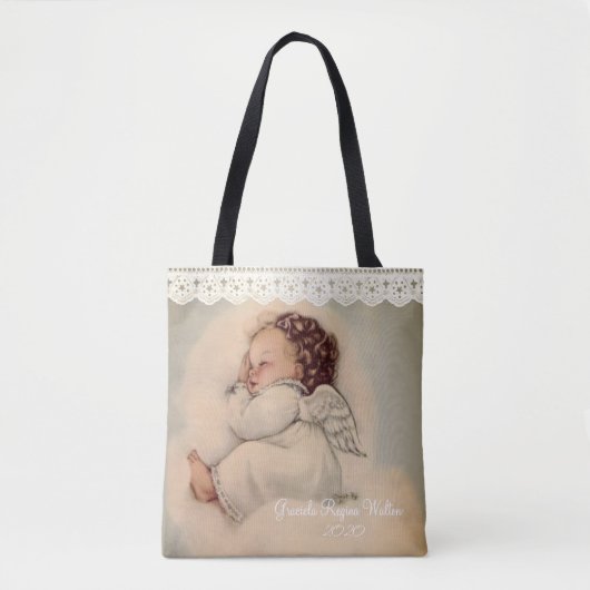 Personalisiert Baby Girl Guardian Angel Gebet Tasche (Vorderseite)