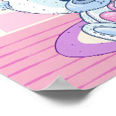 Personalisiert Baby Girl Teddy Bear Kinderzimmer Poster (Ecke)