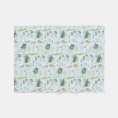 Personalisiert Baby Girl Turtle | 30 x 40 Fleece (Vorderseite (Horizontal))