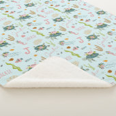Personalisiert Baby Girl Turtle | 30 x 40 Sherpadecke (3/4)