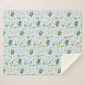 Personalisiert Baby Girl Turtle | 50 x 60 Sherpadecke (Vorderseite (Horizontal))