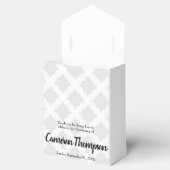 Personalisiert Baby Gray Gold Cross Christening Geschenkschachtel (Geöffnet)