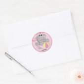 Personalisiert Baby Hippo Sticker (Umschlag)