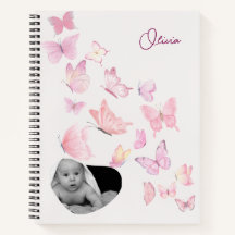 Personalisiert Baby Keepake Journal - Butterfly