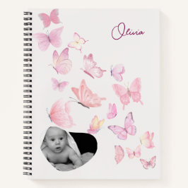 Personalisiert Baby Keepake Journal - Butterfly Notizblock