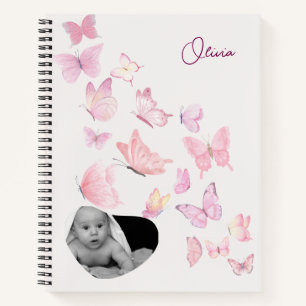 Personalisiert Baby Keepake Journal - Butterfly Notizblock
