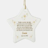Personalisiert Baby Keepake Star Ornament (Rechts)