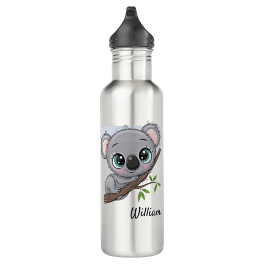 Personalisiert Baby Koala Edelstahlflasche (Rechts)