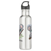 Personalisiert Baby Koala Edelstahlflasche (Vorderseite)