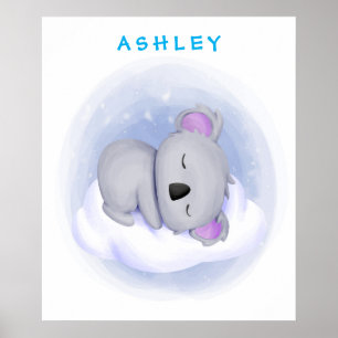 Personalisiert Baby Koala Poster
