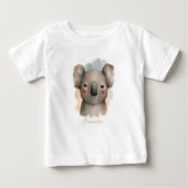 Personalisiert Baby Koala T-Shirt (Vorderseite)