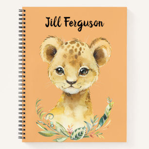 Personalisiert Baby Lion Sketch Notizblock